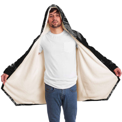 Yggdrasil and Valknut Premium Viking Cloak