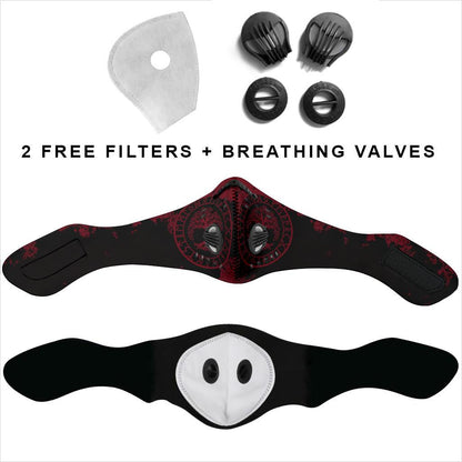 Yggdrasil Premium Face Mask Cover - Red