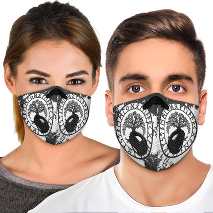 Yggdrasil Premium Face Mask Cover - White