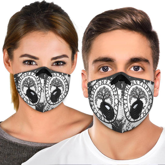 Yggdrasil Premium Face Mask Cover - White