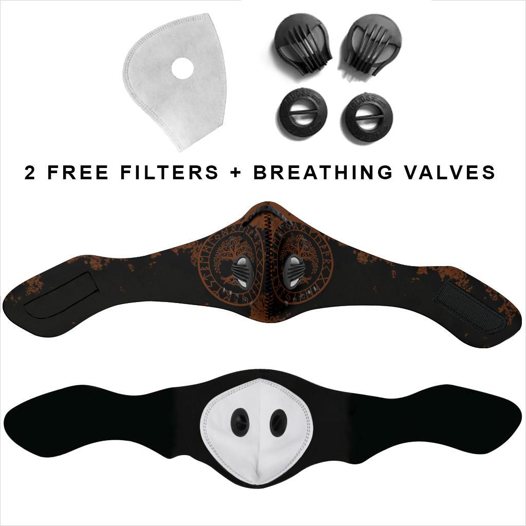 Yggdrasil Premium Face Mask Cover - Brown