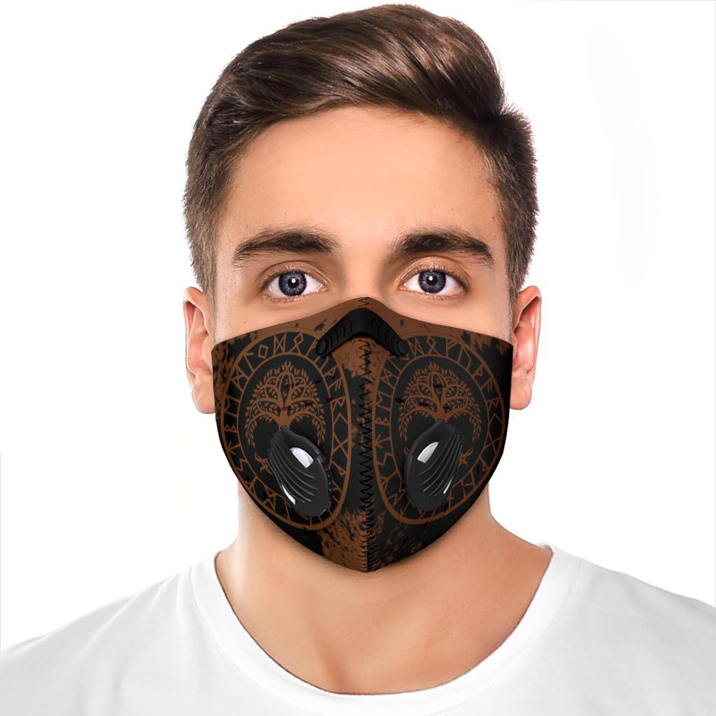 Yggdrasil Premium Face Mask Cover - Brown