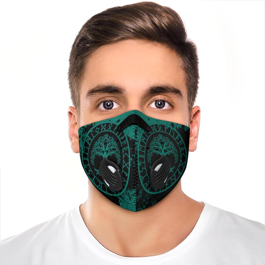 Yggdrasil Premium Face Mask Cover - Green