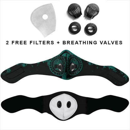Yggdrasil Premium Face Mask Cover - Green