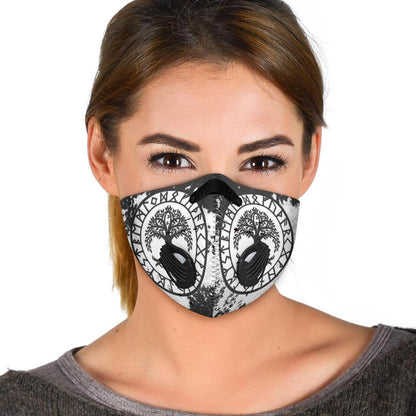 Yggdrasil Premium Face Mask Cover - White