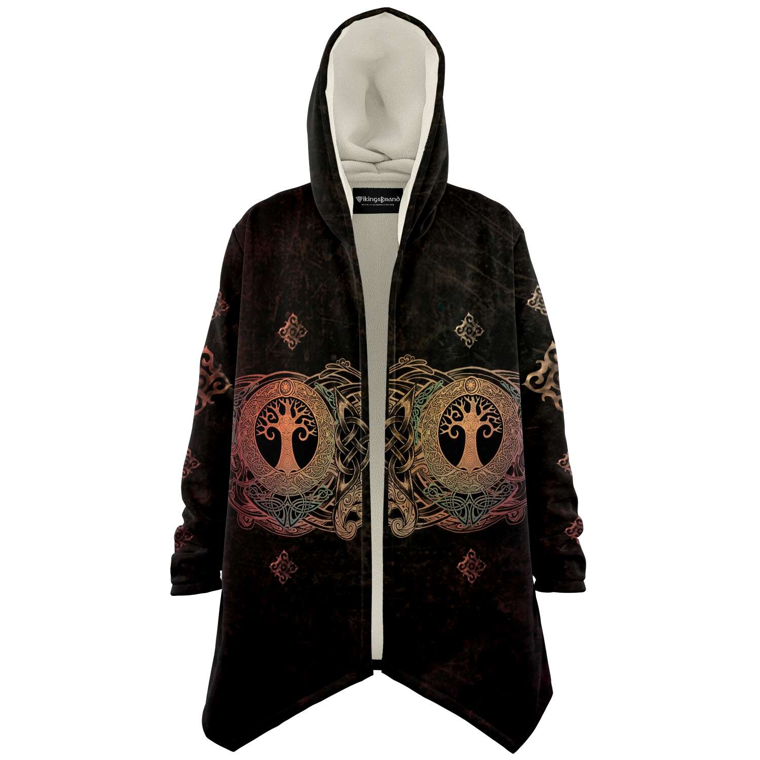 Viking cloak with all-over Yggdrasil world tree print — Yggdrasil Premium Viking Cloak, VikingsBrand
