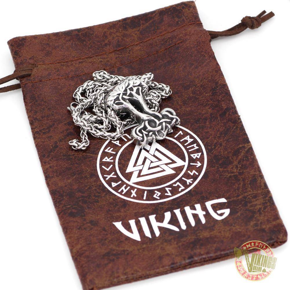 Yggdrasil Stainless Steel Viking Pendant Necklace - VikingsBrand