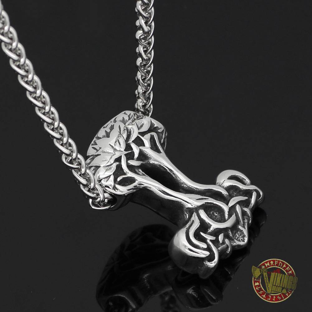 Yggdrasil Stainless Steel Viking Pendant Necklace - VikingsBrand