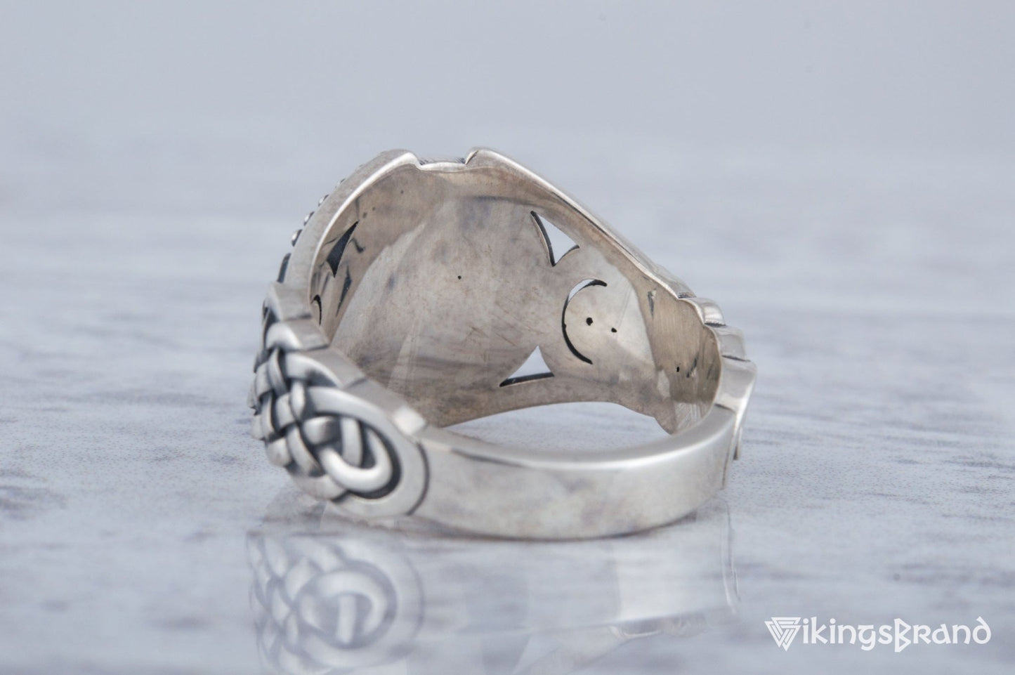 Yggdrasil Viking Symbol with Viking Ornament Sterling Silver Handmade Jewelry