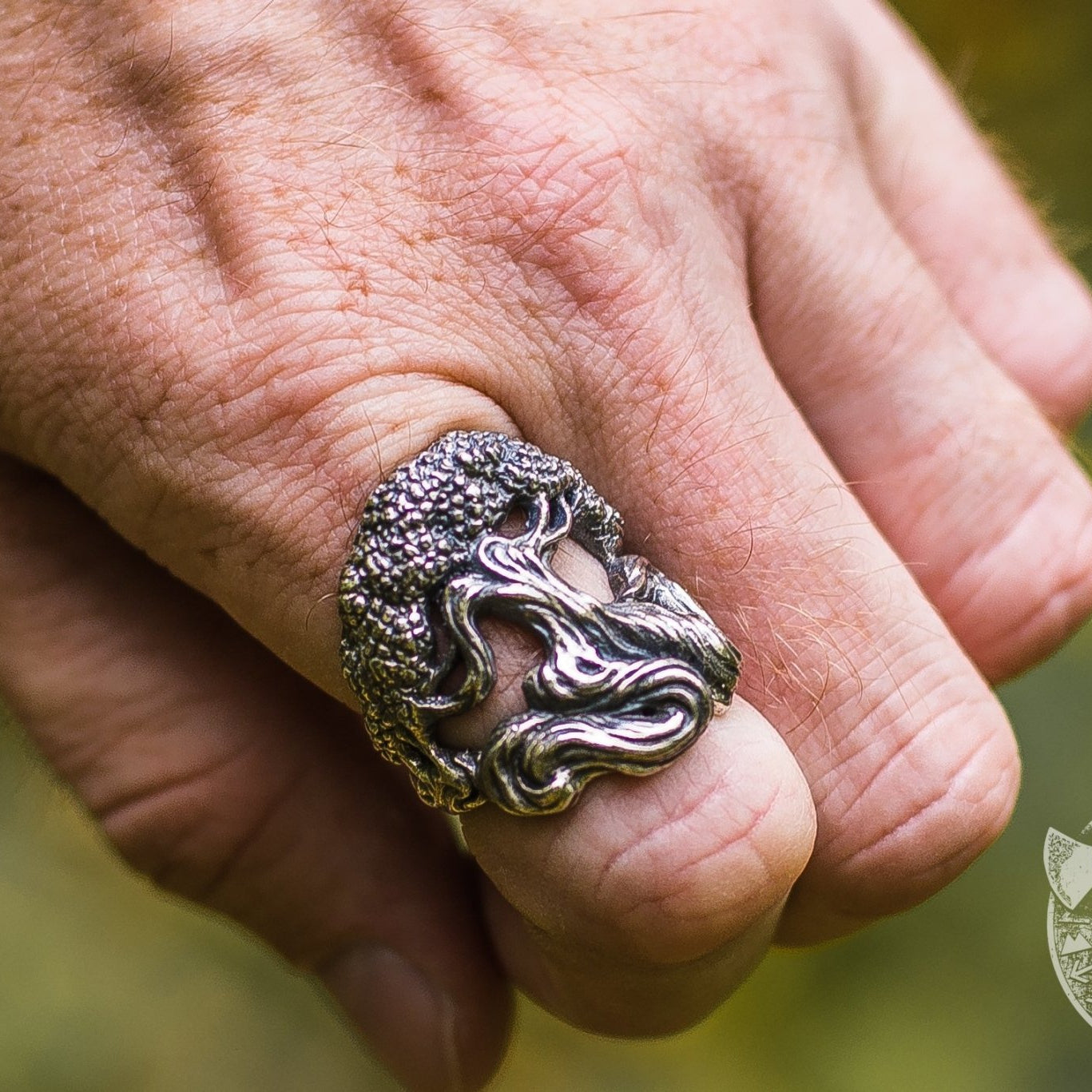 Yggdrasil World Tree 925 Sterling Silver Viking Ring - VikingsBrand