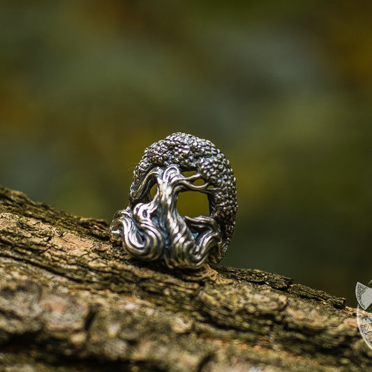 Yggdrasil World Tree 925 Sterling Silver Viking Ring - VikingsBrand