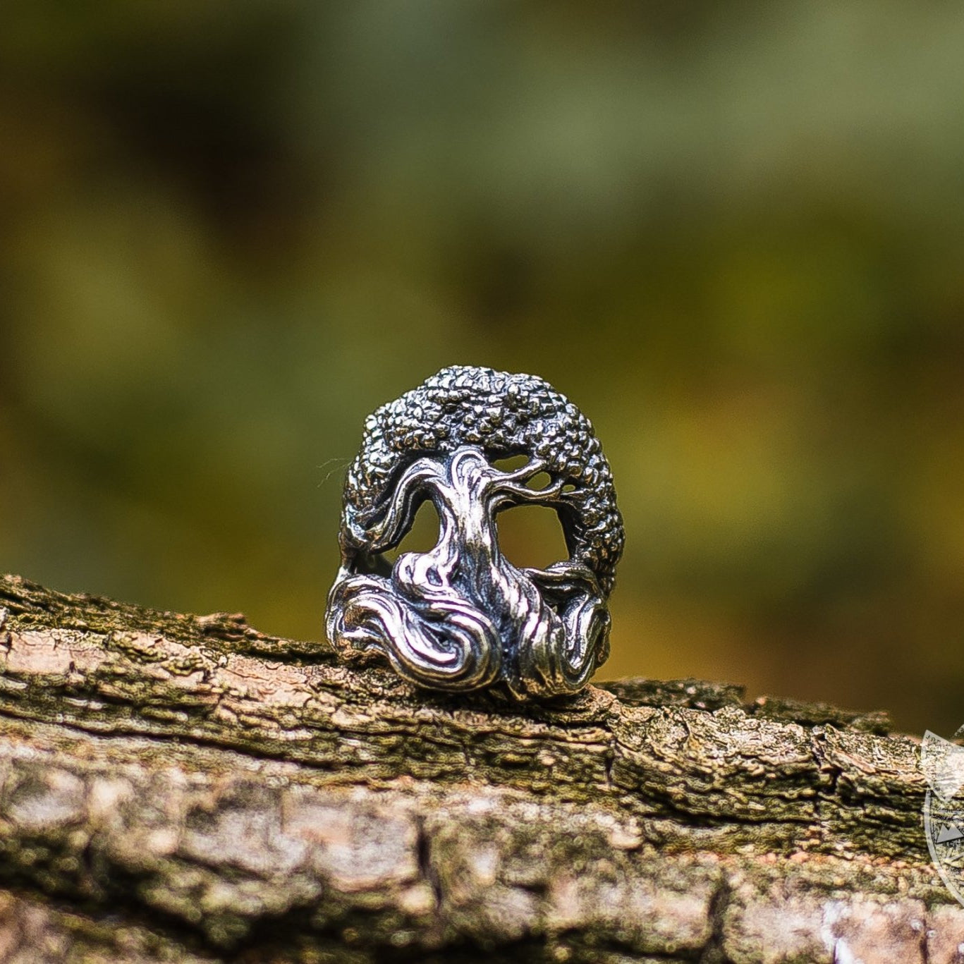 Yggdrasil World Tree 925 Sterling Silver Viking Ring - VikingsBrand