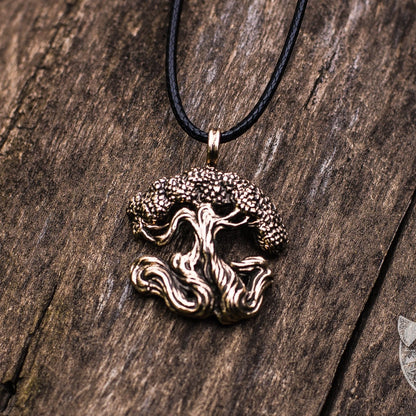 Yggdrasil World Tree Bronze Pendant - VikingsBrand
