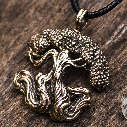 Yggdrasil World Tree Bronze Pendant - VikingsBrand